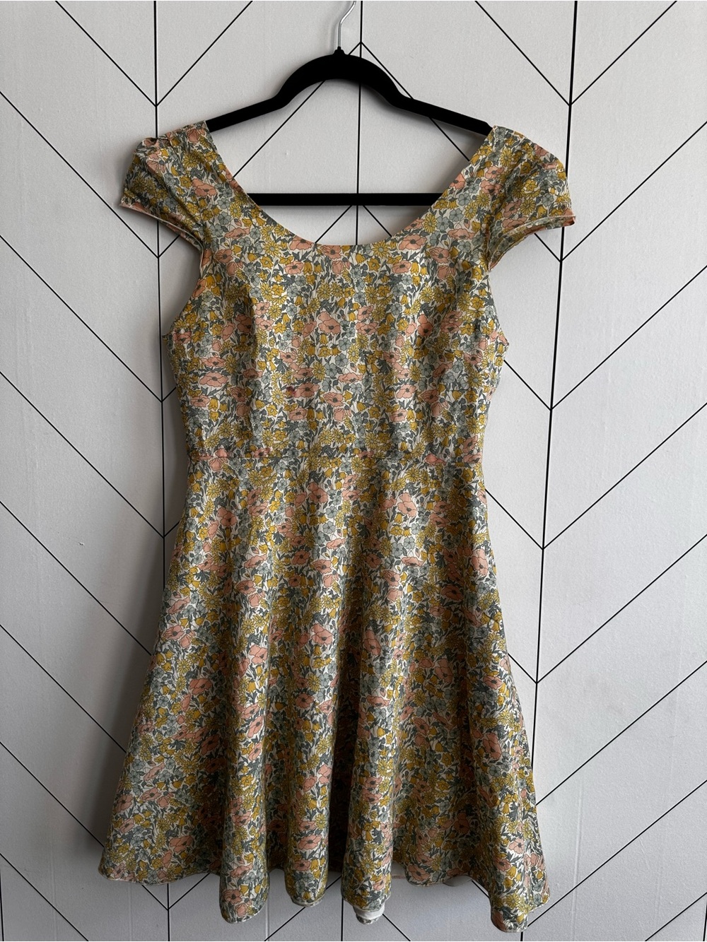 Floral Fit-and-Flare Dress
